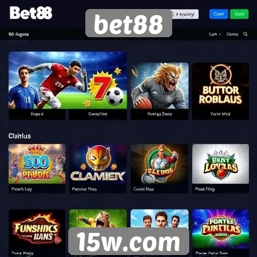 Opcões de jogos disponíveis na plataforma bet88